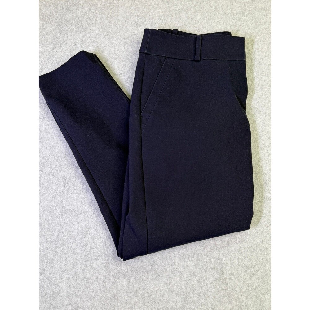 Ann Taylor LOFT Marisa Skinny Pants Womens 4 Navy Blue Stretch Career